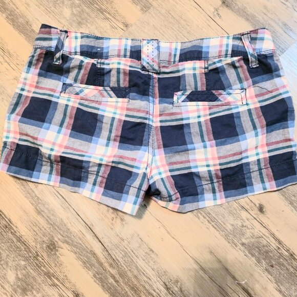 SO Plaid Low Rise Shorts Size 5 - Picture 2 of 3